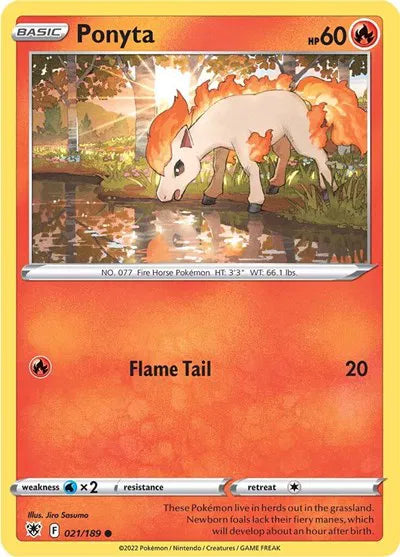 021/189 Ponyta Reverse Holo