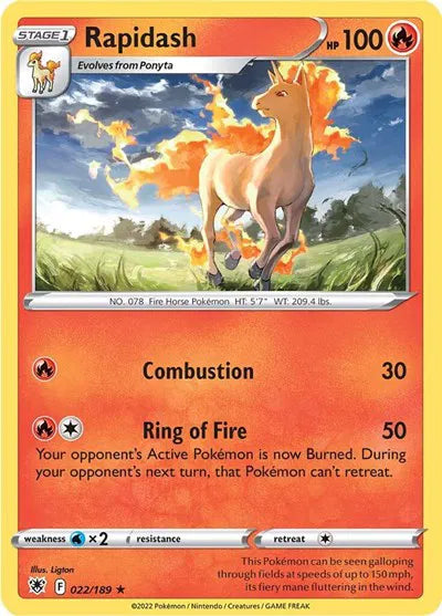 022/189 Rapidash Reverse Holo