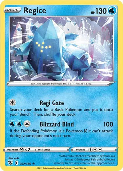037/189 Regice Reverse Holo