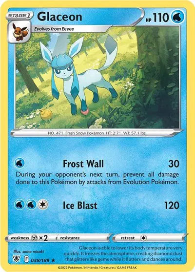 038/189 Glaceon Reverse Holo