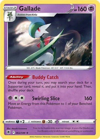 062/189 Gallade Holofoil - Astral Radiance