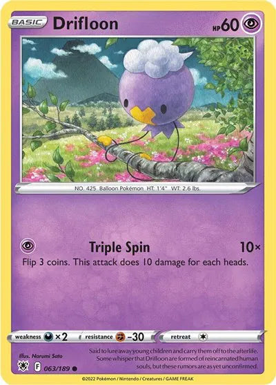 063/189 Drifloon Reverse Holo - Astral Radiance