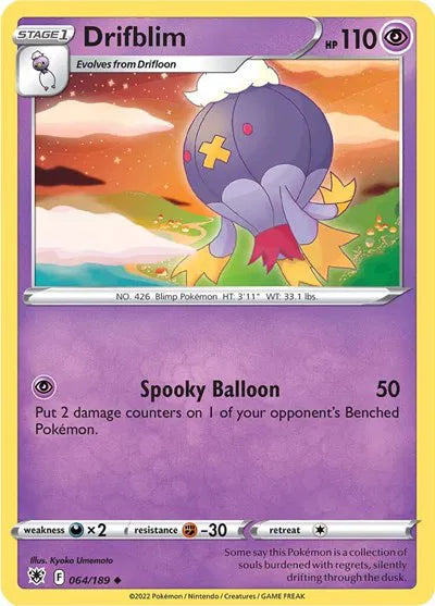 064/189 Drifblim Reverse Holo - Astral Radiance