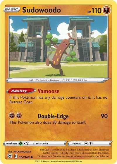 074/189 Sudowoodo Reverse Holo - Astral Radiance
