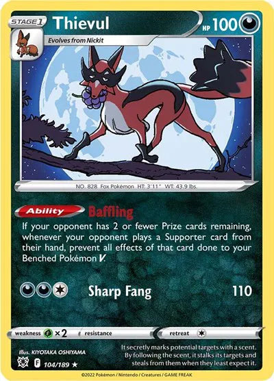 104/189 Thievul Reverse Holo - Astral Radiance