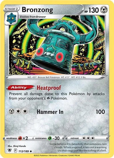 112/189 Bronzong Reverse Holo - Astral Radiance