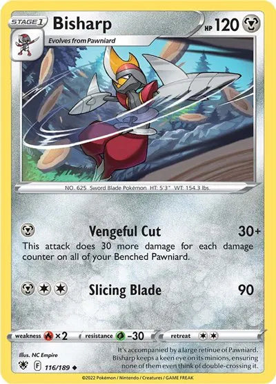 116/189 Bisharp Reverse Holo - Astral Radiance