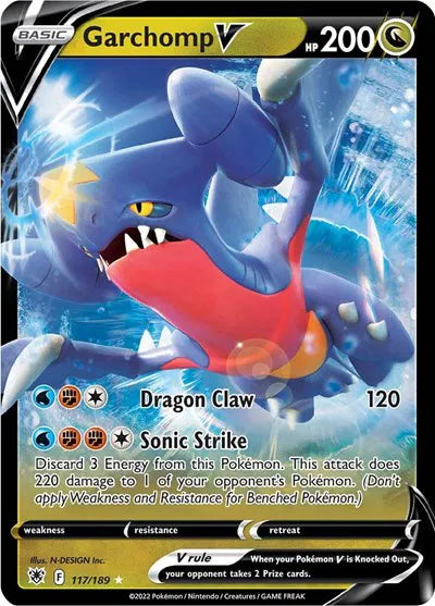 117/189 Garchomp V - Astral Radiance