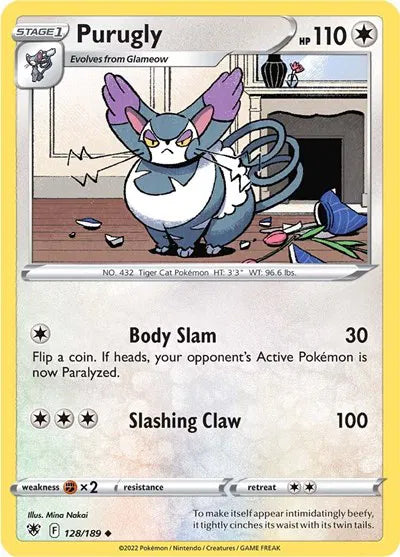 128/189 Purugly Reverse Holo - Astral Radiance