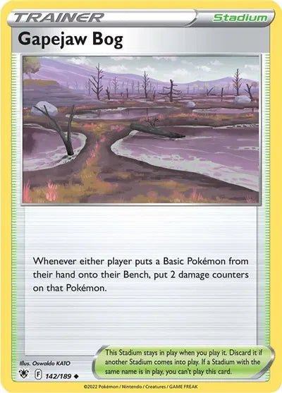 142/189 Gapejaw Bog Reverse Holo - Astral Radiance