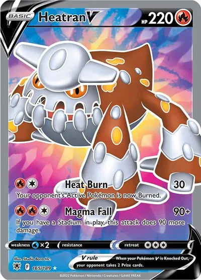 165/189 Heatran V - Astral Radiance