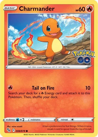 008/078 Charmander Reverse Holo
