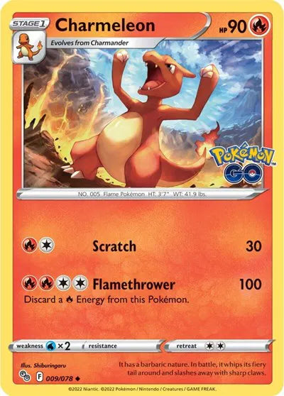 009/078 Charmeleon Reverse Holo