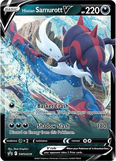 SWSH239 Hisuian Samurott V - SWSH Black Star Promo