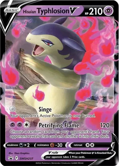 SWSH237 Hisuian Typhlosion V - SWSH Black Star Promo