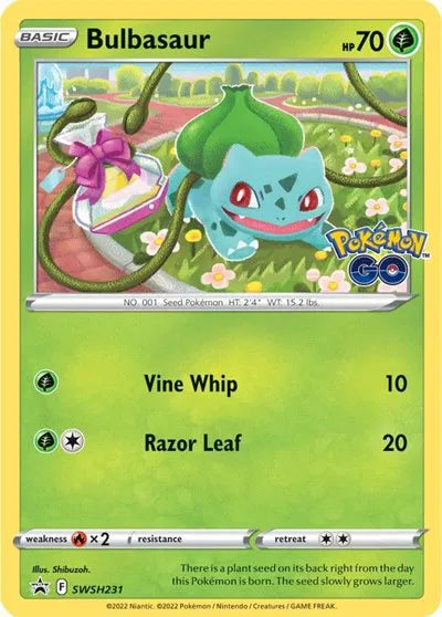 SWSH231 Bulbasaur - SWSH Black Star Promo