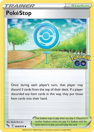 068/078 Pokéstop Reverse Holo - Pokemon Go
