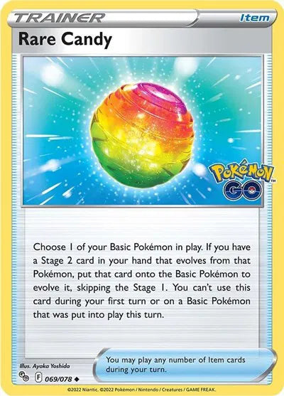 069/078 Rare Candy Reverse Holo - Pokemon Go