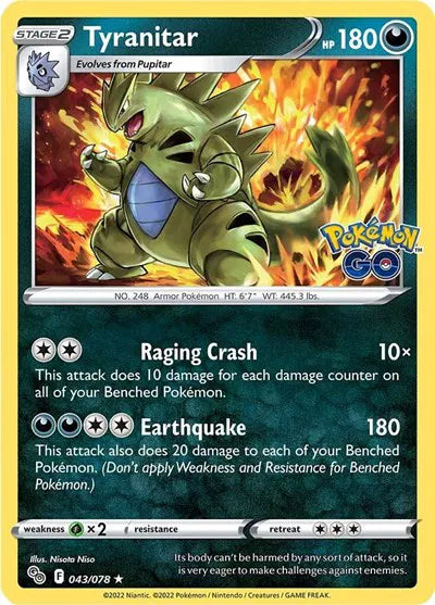 043/078 Tyranitar Holofoil - Pokemon Go