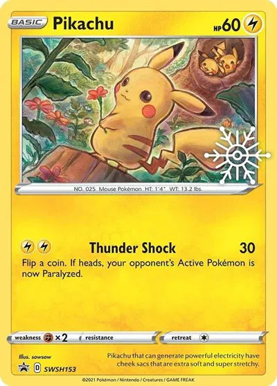 SWSH153 Pikachu - SWSH Black Star Promo