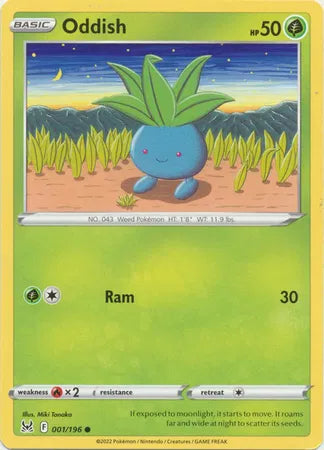001/196 Oddish Reverse Holo