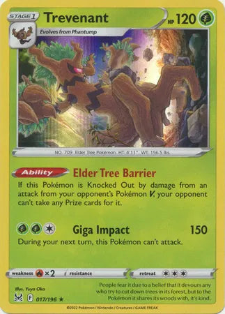 017/196 Trevenant Holofoil