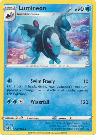 041/196 Lumineon Reverse Holo - Lost Origin