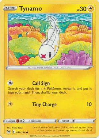 059/196 Tynamo Reverse Holo - Lost Origin