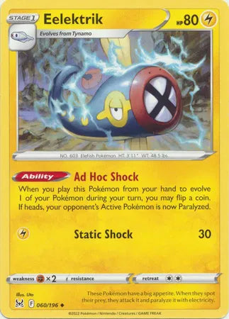 060/196 Eelektrik Reverse Holo - Lost Origin