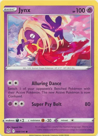 068/196 Jynx Reverse Holo - Lost Origin