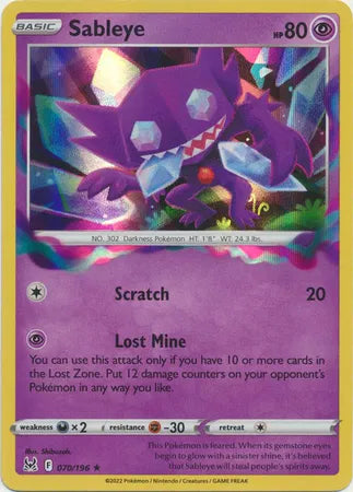 070/196 Sableye Holofoil - Lost Origin