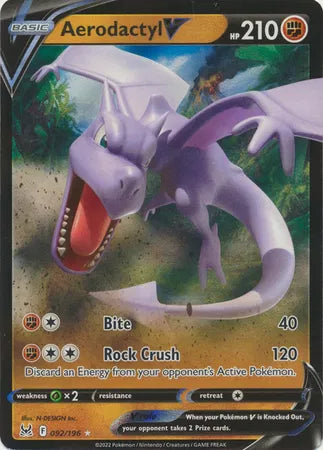 092/196 Aerodactyl V - Lost Origin