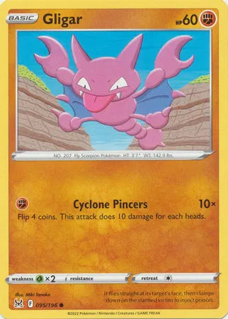 095/196 Gligar Reverse Holo - Lost Origin