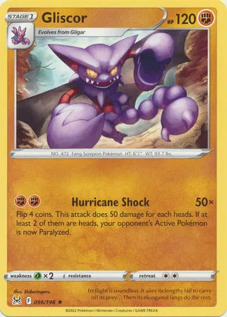 096/196 Gliscor Reverse Holo - Lost Origin