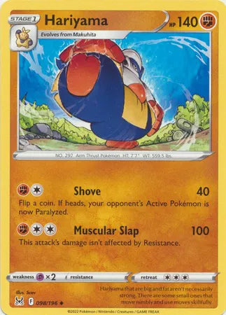 098/196 Hariyama Reverse Holo - Lost Origin