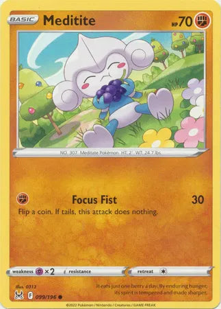 099/196 Meditite Reverse Holo - Lost Origin