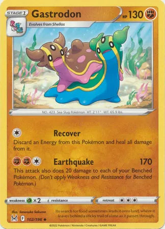 102/196 Gastrodon Reverse Holo - Lost Origin