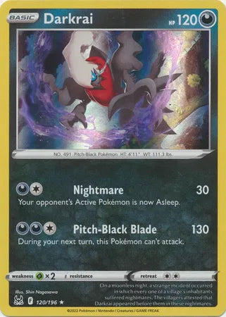 120/196 Darkrai Reverse Holo - Lost Origin