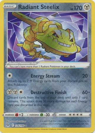 124/196 Radiant Steelix - Lost Origin