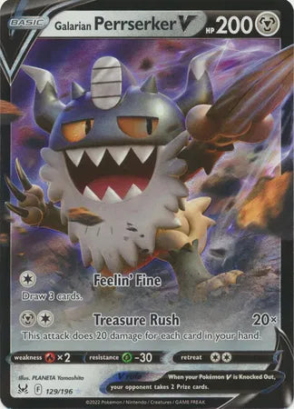 129/196 Galarian Perrserker V - Lost Origin