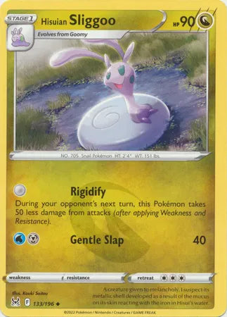 133/196 Hisuian Sliggoo Reverse Holo - Lost Origin