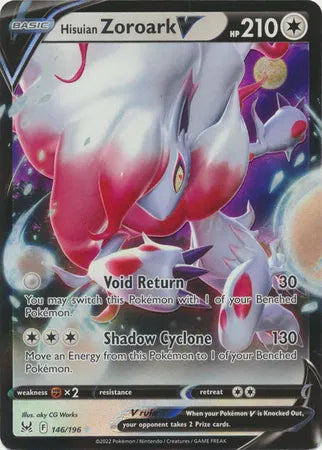 146/196 Hisuian Zoroark V - Lost Origin