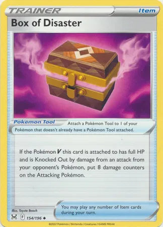 154/196 Box of Disaster Reverse Holo - Lost Origin