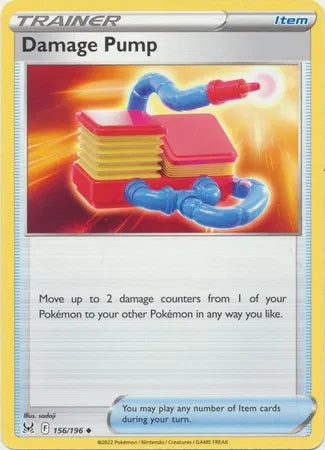 156/196 Damage Pump Reverse Holo - Lost Origin