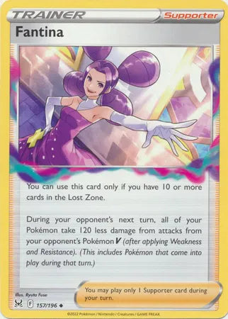 157/196 Fantina Reverse Holo - Lost Origin