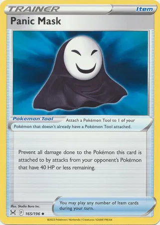165/196 Panic Mask Reverse Holo - Lost Origin
