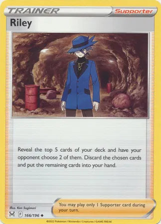 166/196 Riley Reverse Holo - Lost Origin