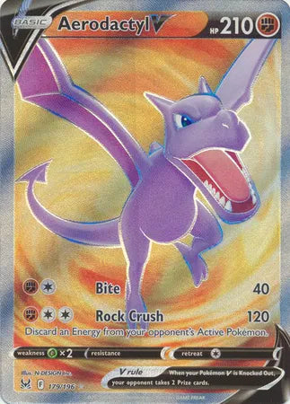 179/196 Aerodactyl V - Lost Origin