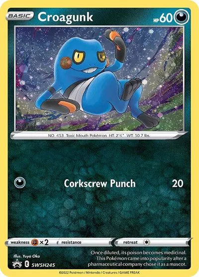 SWSH245 Croagunk - SWSH Black Star Promo