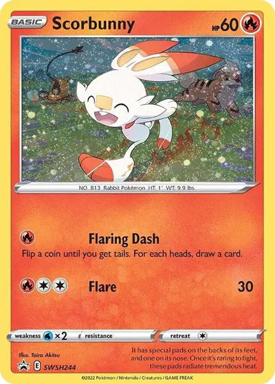 SWSH244 Scorbunny - SWSH Black Star Promo